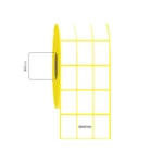 30x50 mm 3'lü Aralıklı Kuşe Etiket