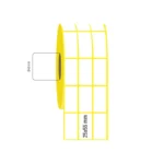 20x50 mm 3'lü Aralıklı Termal Etiket