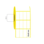 25x55 mm 4'lü Bitişik Termal Etiket