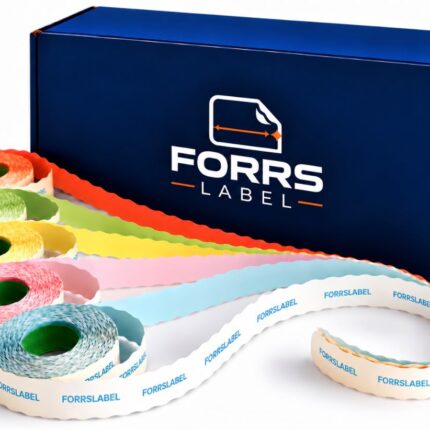 Forrs Label No: 2 Meto Etiket 12x22 mm – (Bej) – 42 Rulo x 1.500 Sarım