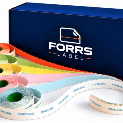 Forrs Label No: 2 Meto Etiket 12x22 mm – (Koyu Mavi) – 42 Rulo x 1.500 Sarım