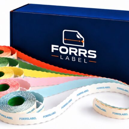 Forrs Label No: 2 Meto Etiket 12x22 mm – (Koyu Yeşil) – 42 Rulo x 1.500 Sarım