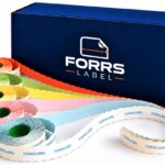 Forrs Label No: 4 Meto Etiket 12x22 mm – (Mor) – 42 Rulo x 1.500 Sarım